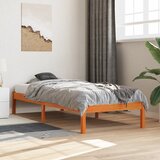 Maison Chic Posteljni okvir - Enojna postelja - Postelja za odrasle brez vzmetnice voščeno rjav 90x200 cm borovina-J8224, (21761246) | Shoptok.si
