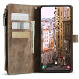 INORCO CASEME C30 Series za Samsung Galaxy S23+ PU usnjena torbica za telefon, reže za kartice, žep na zadrgo, pokrov stojala, (22035784) | Shoptok.si