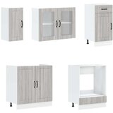  8-dijelni set kuhinjskih ormarića Kalmar konstruiranog drva | shoptok.hr