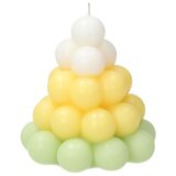 Tognana Trouglasta sveća Bubble, 11 cm, Šarena Cene