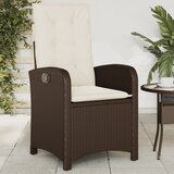 Maison Chic Nastavljiv Vrtni Stoli - Stol za vrt z blazino rjav poli ratan JS46, (21877754) | Shoptok.si