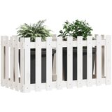  Povišena vrtna gredica bijela 100x50x70 cm masivna borovina | Eponuda.com