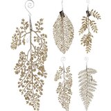  Novogodišnji list zlatni više oblika 25cm | ePonuda.com