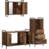  Set ormarića za kupaonicu 3 kom. Staro drvo 40 x 36 x 109,5 cm | shoptok.hr