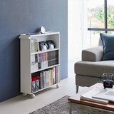 YAMAZAKI Bel kovinski regal na koleščkih 59x70x16 cm Tower – | Shoptok.si