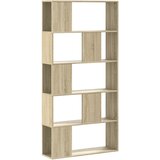 Maison Chic Knjižna omara - Knjižni regal 5-nadstr. sonoma hrast 80,5x23,5x162,5cm inž. les, (21726295) Cene