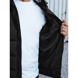 DStreet Men's winter quilted jacket with hood black | Shoptok.si