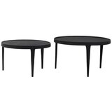 Light & Living Crni okrugli stolići za kavu u setu 2 kom ø 75 cm Tobias – | shoptok.hr