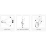 Blanco CARENA- S Vario, antracit/krom, izgled Silgranit 521358 | Shoptok.si