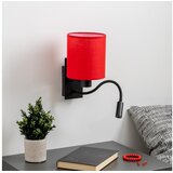  Brilagi - LED zidna lampa NUBILA 1xE27/25W/230V + LED/3W crna/crvena | Eponuda.com