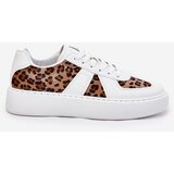 Boto Women Sneakers With Leopard Print On Platform White Nativira | shoptok.hr