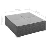  Vrtna sedežna garnitura z blazinami 7-delna poli ratan črna, (20680194) | Shoptok.si