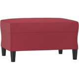  4-dijelni set sofa s jastucima crvena boja vina od umjetne kože | Eponuda.com