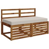  Jastuk za sjedalo SOEST 100% poliester Bijela 120 x 60 x 10 cm Slike