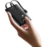 Veger powerbank 10000 mAh s ugrađenim kabelima Type C / Lightning PD QC3.0 2A 22.5W C11 (W1170) crni | shoptok.hr