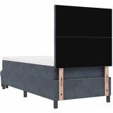  Krevet s opruga kutije Tamno siva 190 x 90 cm Baršun | shoptok.hr