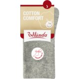 Bellinda COTTON COMFORT SOCKS - Women's cotton socks with comfortable hem - gray highlights | shoptok.hr