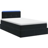  od pjene s madracem i LED-om Crna 120 x 190 cm Baršun | shoptok.hr