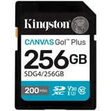 SD 256GB CanvasGoPlusSDXC,r/w:200/160MB/sDSLRs, mirrorless cameras, 4K video