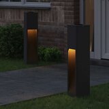  Solarna LED svjetiljka za stazu 2 pcs Crna | shoptok.hr