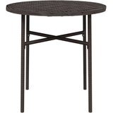 vidaXL Čajna mizica rjava 45 cm poli ratan | Shoptok.si