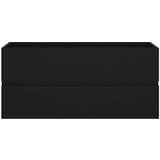 vidaXL Omarica za umivalnik črna 100x38,5x45 cm iverna plošča | Shoptok.si