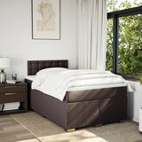  Krevet box spring s madracem tamnosmeđi 120 x 190 cm od tkanine | shoptok.hr