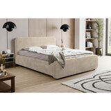 MID.YOU OBLAZINJENA POSTELJA 160 cm x 200 cm , les, umetna masa, tekstil, leseni material naravne barve | Shoptok.si