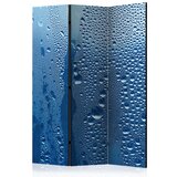  Paravan u 3 dijela - Water drops on blue glass [Room Dividers] 135x172 | shoptok.hr