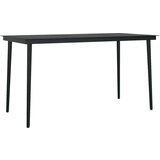  5-dijelni vrtni blagovaonski set s jastucima od crnog | shoptok.hr