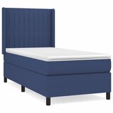 The Living Store Box spring postelja z vzmetnico moder 90x200 cm blago - Box Spring Postelja, (21503702) | Shoptok.si