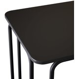  Stol za objedovanje 100 x 50 x 75 cm Konstruirano drvo Crna | shoptok.hr