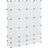  Modularni ormarić s 18 pretinaca bijeli 37 x 146 x 180,5 cm | shoptok.hr