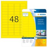 Herma Labels yellow 45,7x21,2 20 Sheets DIN A4 960 pcs. 4366 | shoptok.hr