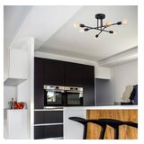Opviq lights Črna stropna svetilka Flower | Shoptok.si