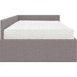  Kutni krevetni okvir s madracem Ostalo 2 pcs Sivo-smeđa tkanina | Eponuda.com