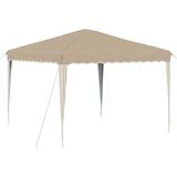  Rastezljivi šator za svadbe - šator za zabave Krema 288 x 288 x 245 cm - Krema Bez bočnog zida | shoptok.hr