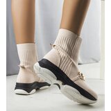 Gemre Beige Insulated Ankle Boots with Chain Ulster | Shoptok.si