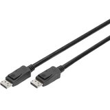 Digitus DisplayPort Priključni kabel [1x Muški konektor DisplayPort - 1x Muški konektor DisplayPort] 5 m Crna u