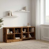 Ormarić za krevet s policom 2 pcs Staro drvo 66 x 33 x 48 cm | Shoptok.si