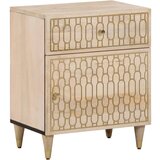  The Living Store Nočna omarica 50x33x60 cm trden mangov les - Nočna Omarica, (21500576) | Shoptok.si