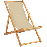  Ležaljka Bež Čvrsto teak drvo | shoptok.hr
