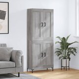 vidaXL Visoka komoda siva sonome 69 5x34x180 cm od konstruiranog drva | shoptok.hr