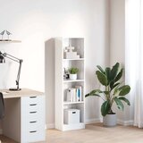 vidaXL Regal za knjige sjajni bijeli 40x24x143 cm konstruirano drvo | shoptok.hr