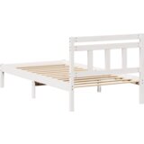  Krevetna konstrukcija Bijelo 160 cm x 200 cm Masivna borovina | shoptok.hr