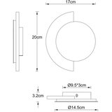 Globo 78393-8 - LED zidno svetlo ROJAS LED/8W/230V 3000K | Eponuda.com