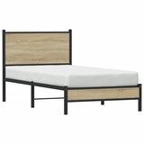  Metalni okvir kreveta bez madraca boja hrasta sonome 90x200 cm | shoptok.hr