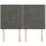  Uzglavlja 4 kom tamnosivi 72 x 5 x 78/88 cm baršunasta | shoptok.hr