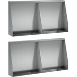  Zid za zadržavanje 4 kom. 40 x 12 x 30 cm Pocinčani čelik | shoptok.hr