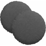  Jastučići za sjedenje 2 pcs Tamno siva Ø30 x 13 cm | Eponuda.ba